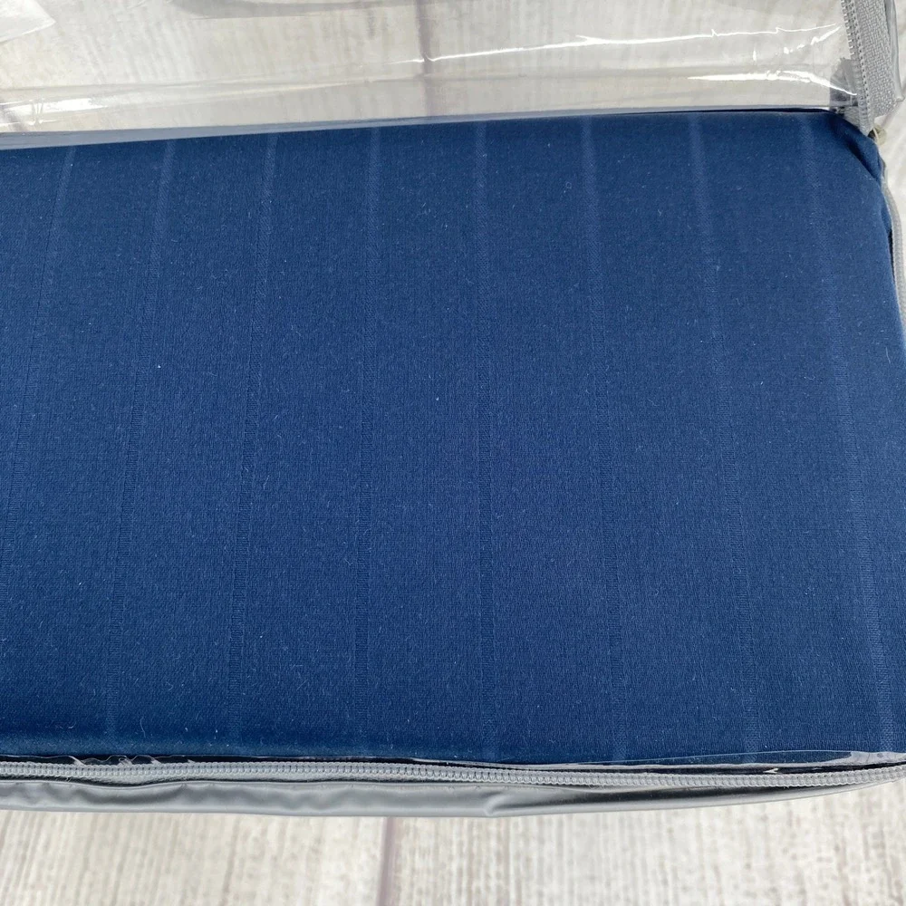 Liz Claiborne Sheet Set Split King Indigo Blue 600TC Cotton Wrinkle Free 5pc